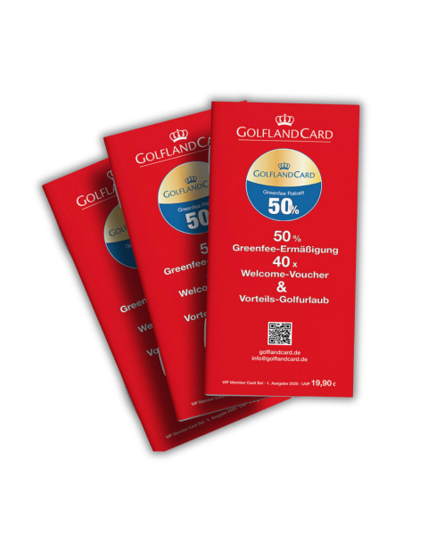 VIP VOUCHER SET 2025 – GolflandCard mit Heft